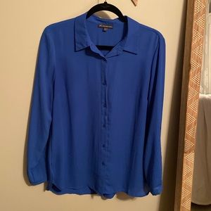 Adrianna Papell cobalt blue blouse